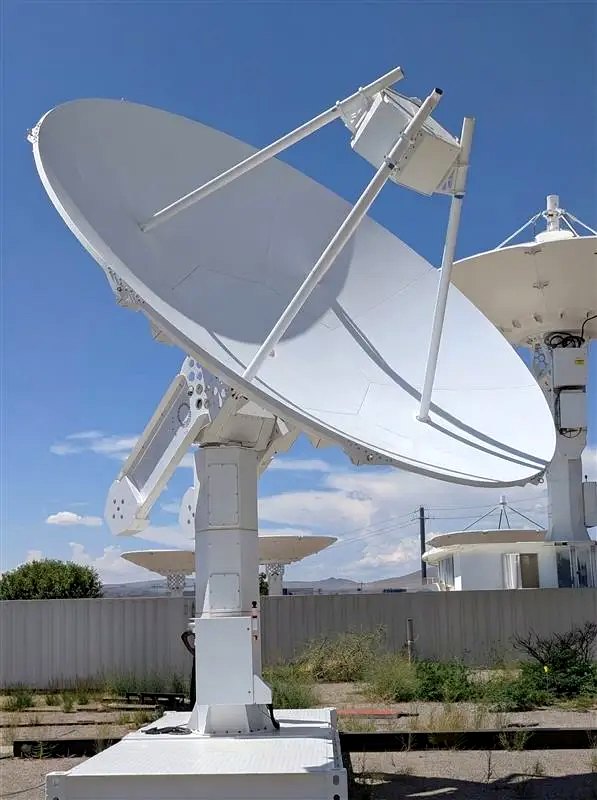 6-meter Parsons Corp reflector array installation