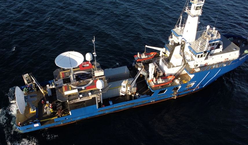 PRI reflector installed on research vessel at sea