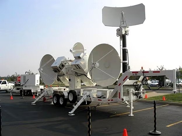 Leica laser tracker measuring reflector surface accuracy at PRI facility