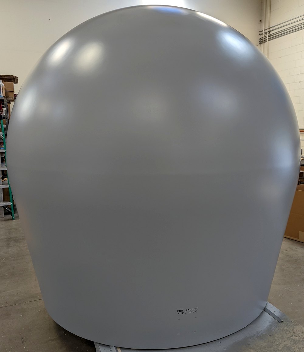 Finished radome ready for delivery